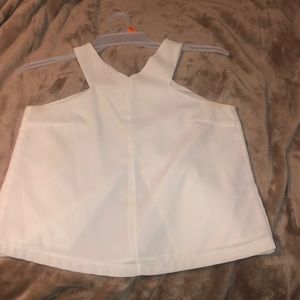 White tank top - slight open back